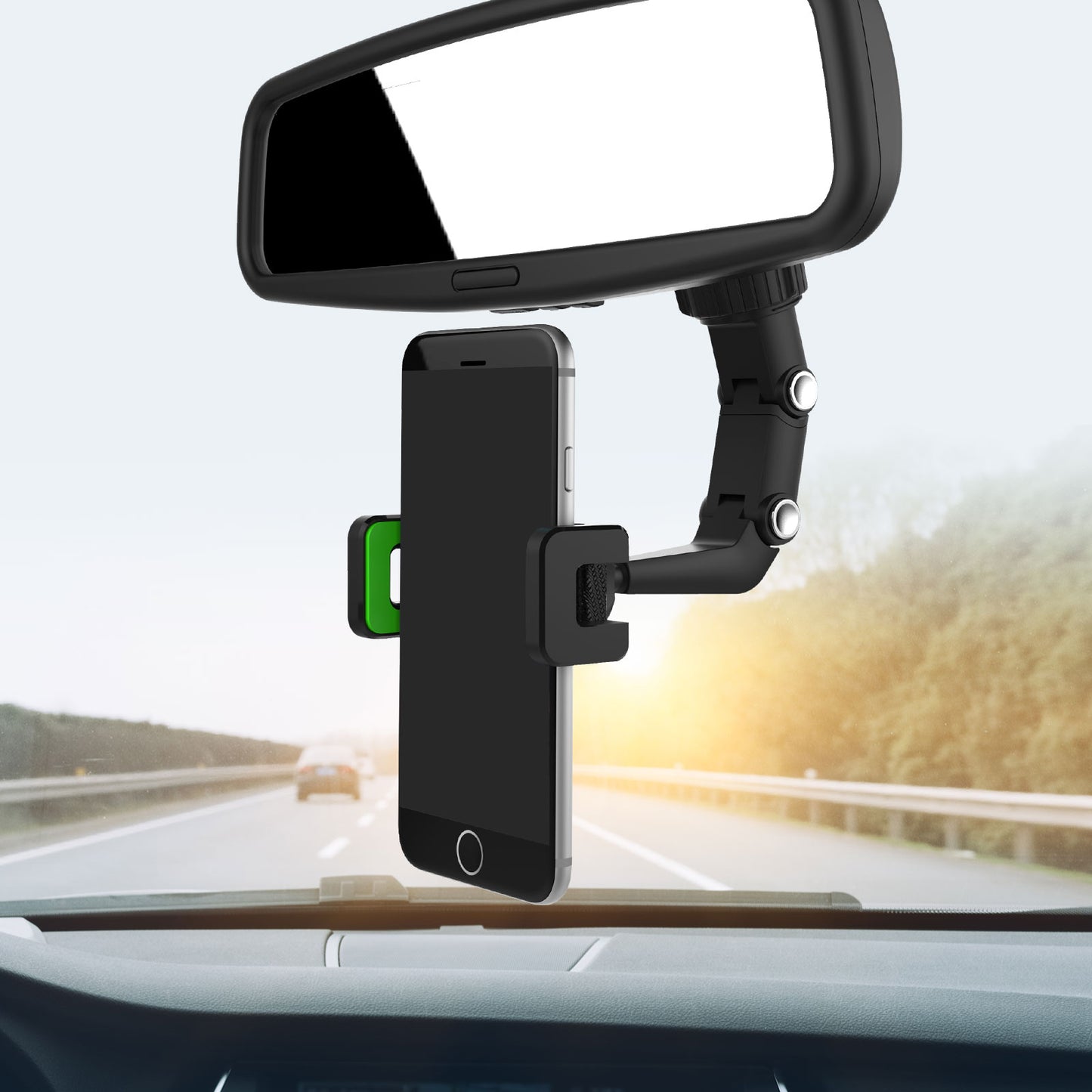 TSV Car Phone Holder for Rearview Mirror